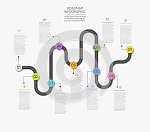 Business road map timeline infographic icons designed for abstract background template