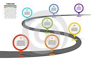 Business road map timeline infographic icons designed for abstract background template