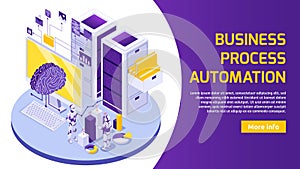 Business Robotization Horizontal Banner