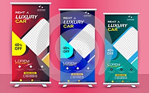 Business Roll Up display, Standee Design Banner, Corporate digital Roll Up Banner, Modern Vector Banner, x-stand Banner, exhibitio