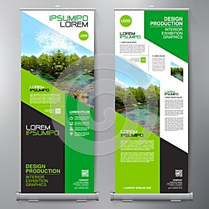 Business Roll Up. Standee Design. Banner Template.