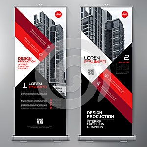 Business Roll Up. Standee Design. Banner Template.