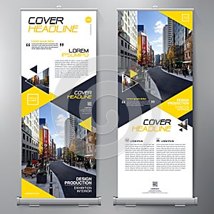 Business Roll Up. Standee Design. Banner Template.