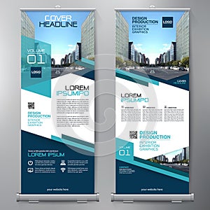 Business Roll Up. Standee Design. Banner Template.