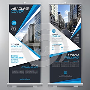 Business Roll Up. Standee Design. Banner Template.