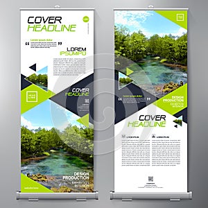 Business Roll Up. Standee Design. Banner Template.