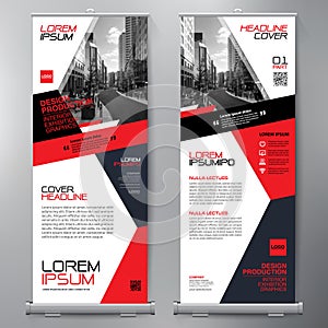 Business Roll Up. Standee Design. Banner Template.