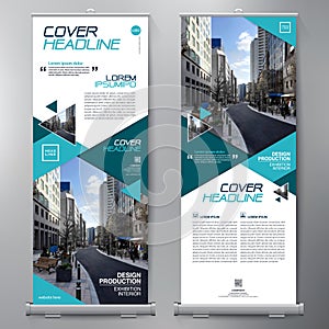 Business Roll Up. Standee Design. Banner Template.