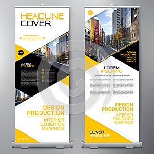 Business Roll Up. Standee Design. Banner Template.