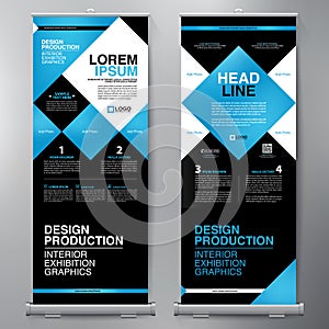 Business Roll Up. Standee Design. Banner Template.