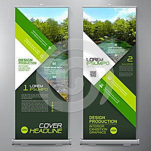 Business Roll Up. Standee Design. Banner Template.