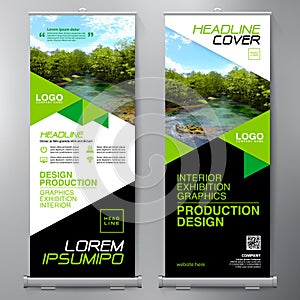 Business Roll Up. Standee Design. Banner Template.