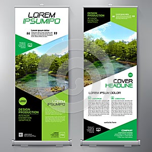 Business Roll Up. Standee Design. Banner Template. Presentation