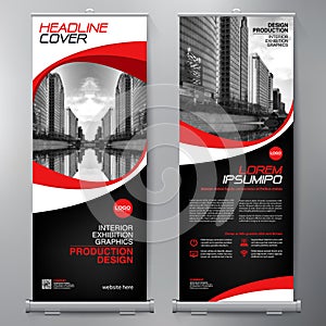 Business Roll Up. Standee Design. Banner Template. Presentation