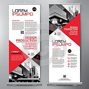 Business Roll Up. Standee Design. Banner Template. Presentation