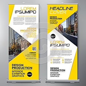 Business Roll Up. Standee Design. Banner Template. Presentation