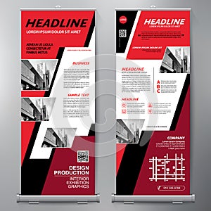 Business Roll Up. Standee Design. Banner Template. Presentation