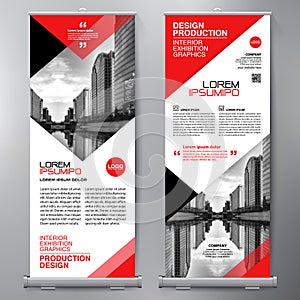 Business Roll Up. Standee Design. Banner Template. Presentation