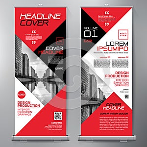 Business Roll Up. Standee Design. Banner Template. Presentation