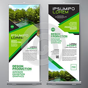 Business Roll Up. Standee Design. Banner Template. Presentation