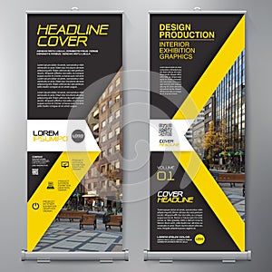 Business Roll Up. Standee Design. Banner Template. Presentation