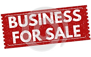 Business for sale sign or stamp