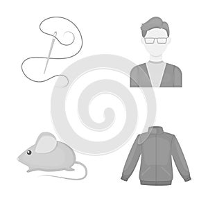 Business, salon, textiles and other web icon in monochrome style.clothing, fabric, industry, icons in set collection.