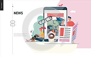 Business series - news or articles, web template