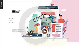 Business series - news or articles, web template photo