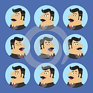 Business Shareholder Icon Set