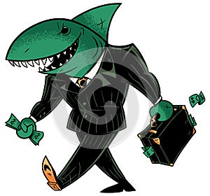 Business Shark Dark Suit