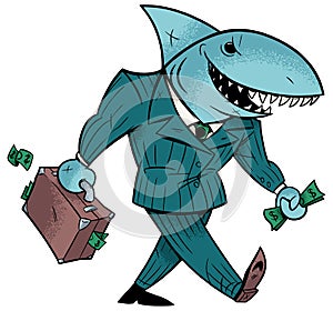 Business Shark Isolated