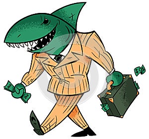 Business Shark Isolated