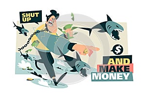 Business shark, shut up and make money