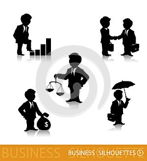 Business silhouettes 1