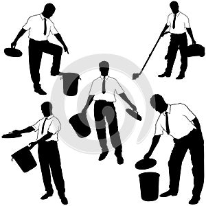 Business Silhouettes - Move to trash