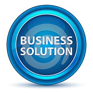 Business Solution Eyeball Blue Round Button