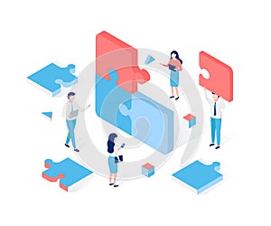 Business solution in partnership concept