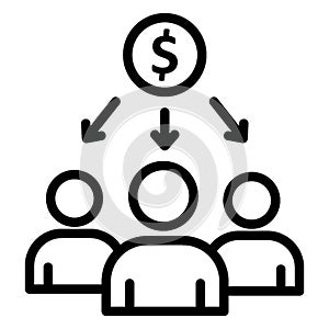Business stakeholder, capitalist .   Vector icon which can easily modify or editable photo