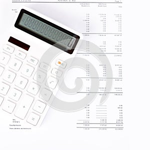 Business startup analysis summary report and using a calculator to calculate the numbers