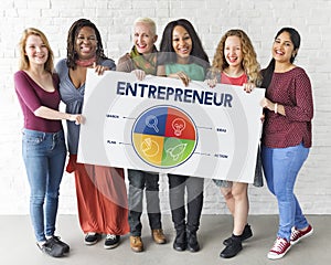 Business Startup Entrepreneur Strategy Target Concept photo