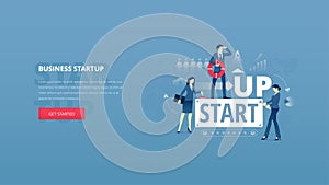 Business startup hero banner