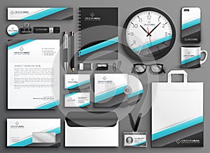 Business stationery collateral set for your brand