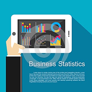 Business statistics illustration.