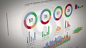 Business Statistics, Market Data And Infographics Layout