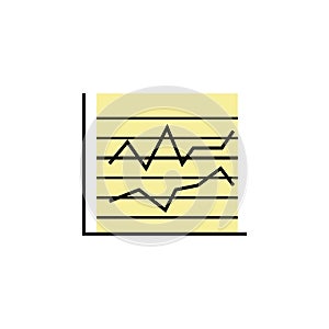 Business stats finance outline icon. Element of finance illustration icon. signs, symbols can be used for web, logo