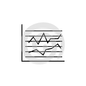 Business stats finance outline icon. Element of finance illustration icon. signs, symbols can be used for web, logo, mobile app,