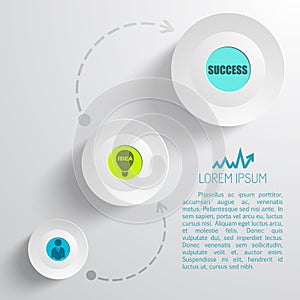 Business Step Infographic Concept