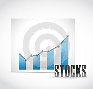 Business stocks graph illustration design