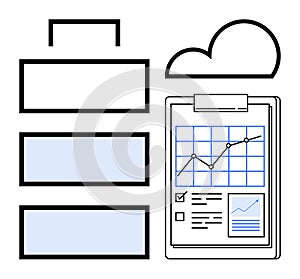 Business Data Analysis with Graph, Cloud Storage, and Checklist Elements